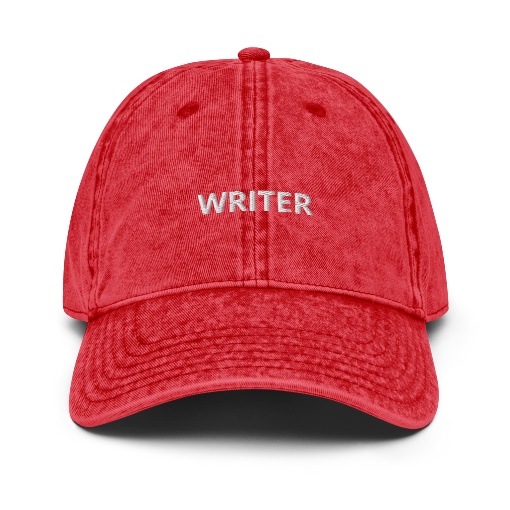 Writer Vintage Cotton Twill Cap